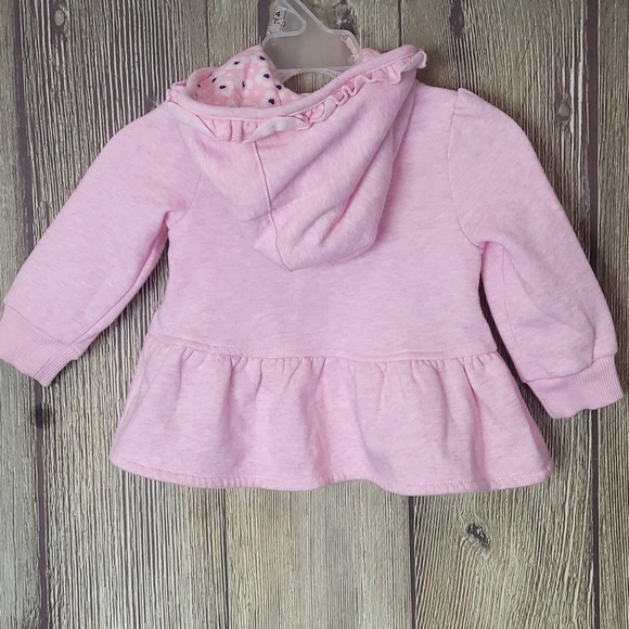 Tommy Hilfiger Girls Hoodie Sz  12M Girls Pink Zip - Picture 4 of 5